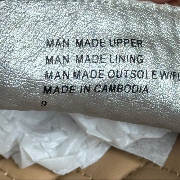 Birdies Slip-On Silver Basket Weave Starling Loafers Size 9 NWOT - Picture 8 of 8